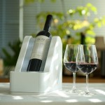 Electric Wine Chiller – Fast Cooling Desktop Beverage Cooler for Red, White, and Sparkling Wine