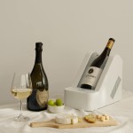 Electric Wine Chiller – Fast Cooling Desktop Beverage Cooler for Red, White, and Sparkling Wine